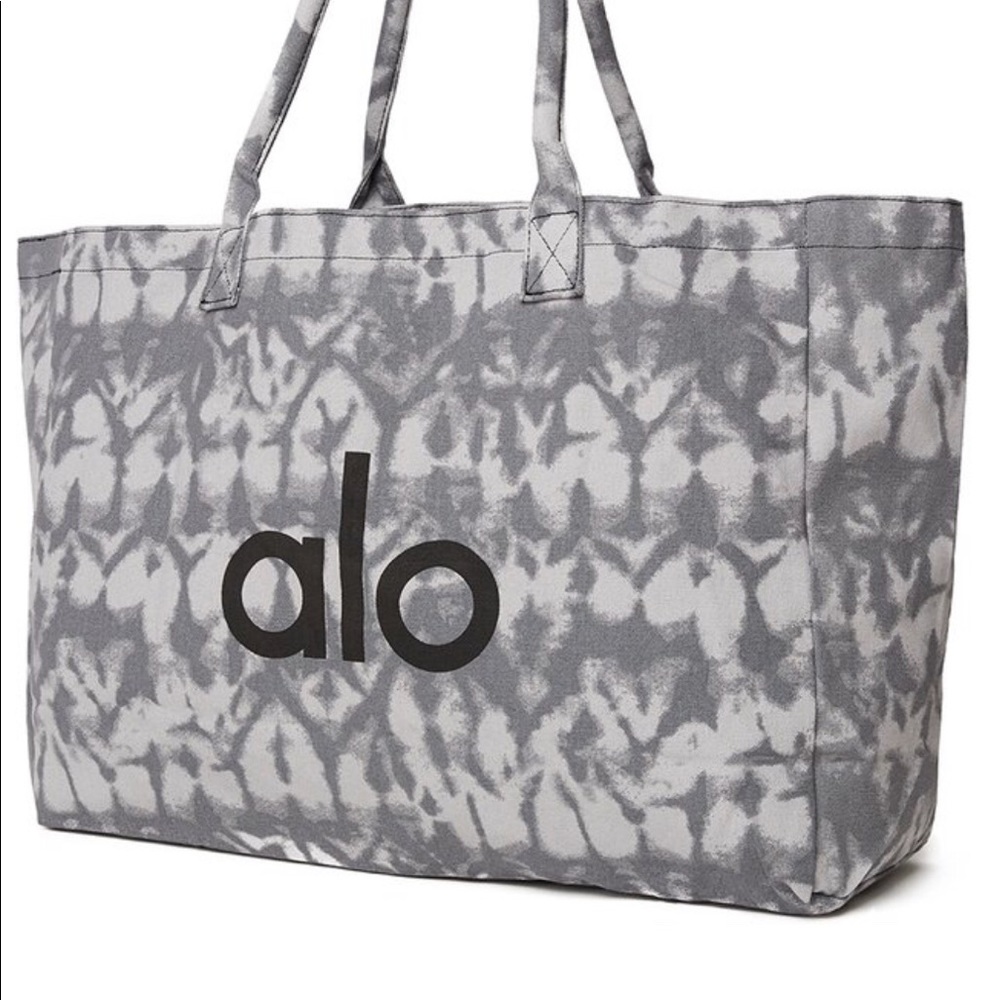 ALO YOGA Shopper Tote Grey Tie dye - NWT